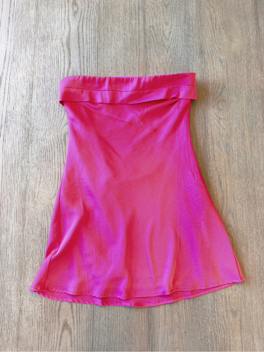 Cotton Candy LA Strapless Pink Women’s Satin Dress